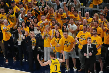 Pacers fans cheer for team at airport, show support for wheelchair-bound Tyrese Haliburton