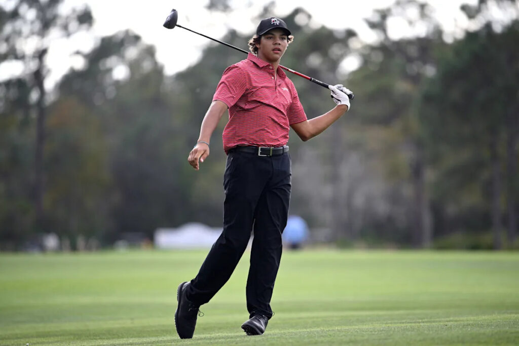 AP PHOTOS: Tiger’s son, Charlie Woods, in the spotlight