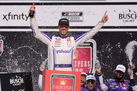 Denny Hamlin to miss NASCAR’s first international race after birth of son