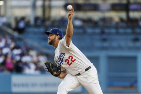 Clayton Kershaw continues his march toward 3,000 strikeouts in Dodgers’ win