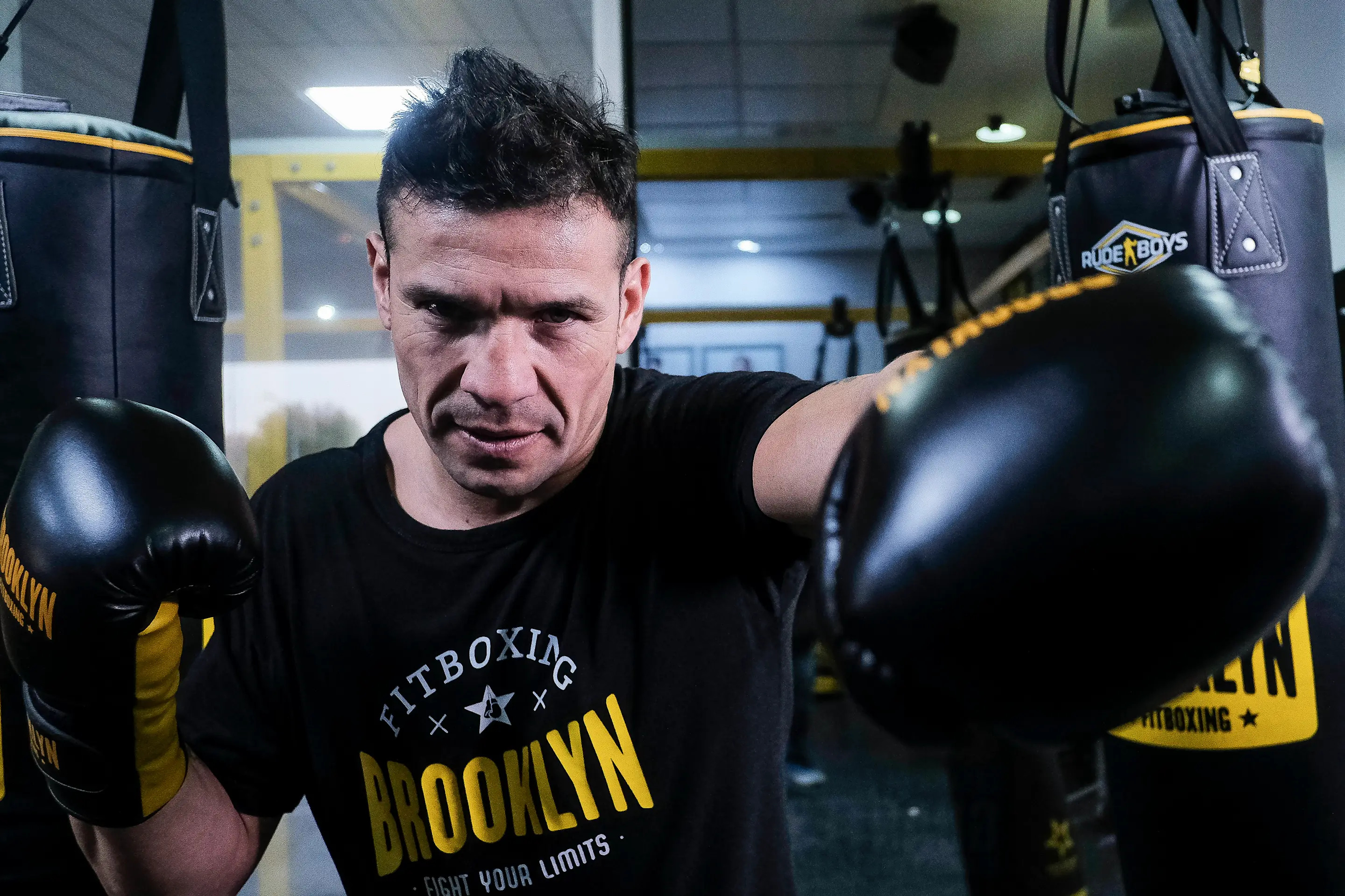 Professional Boxer Sergio Maravilla Martinez presents the Brooklyn Fitboxing Project in Madrid, Spain. November 12, 2018 (Photo by Oscar Gonzalez/NurPhoto via Getty Images)