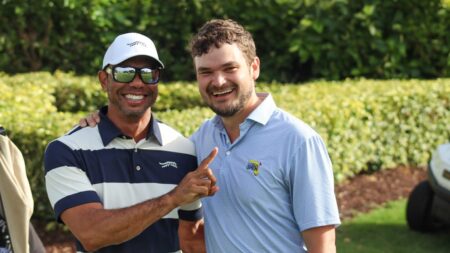 Who is Jake Sherwin who celebrated hole-in-one with Tiger Woods