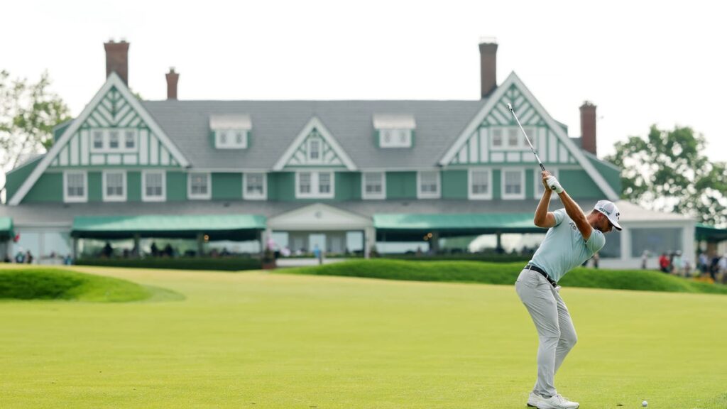 Oakmont stars 2025 US Open Sam Burns Adam Scott JJ Spaun Round 4