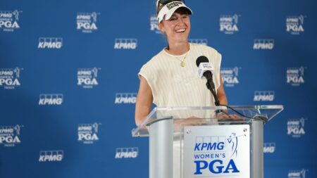 Nelly Korda suffers neck injury at KPMG after hitting from the rough