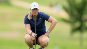 Maja Stark breaks putter during final round at KPMG Women’s PGA 2025