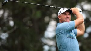 Padraig Harrington, Stewart Cink tied for lead at 2025 U.S. Senior Open