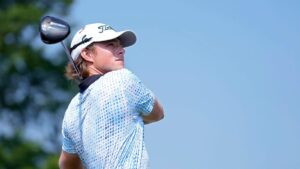 Former Michigan State golfer James Piot shoots even par third round