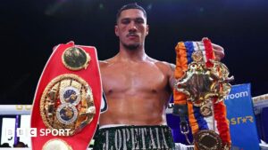 Jai Opetaia stops Claudio Squeo in fifth round to retain IBF cruiserweight title
