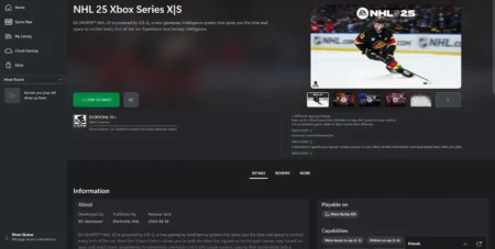 NHL 25 Playable On PC Via Xbox Cloud Gaming