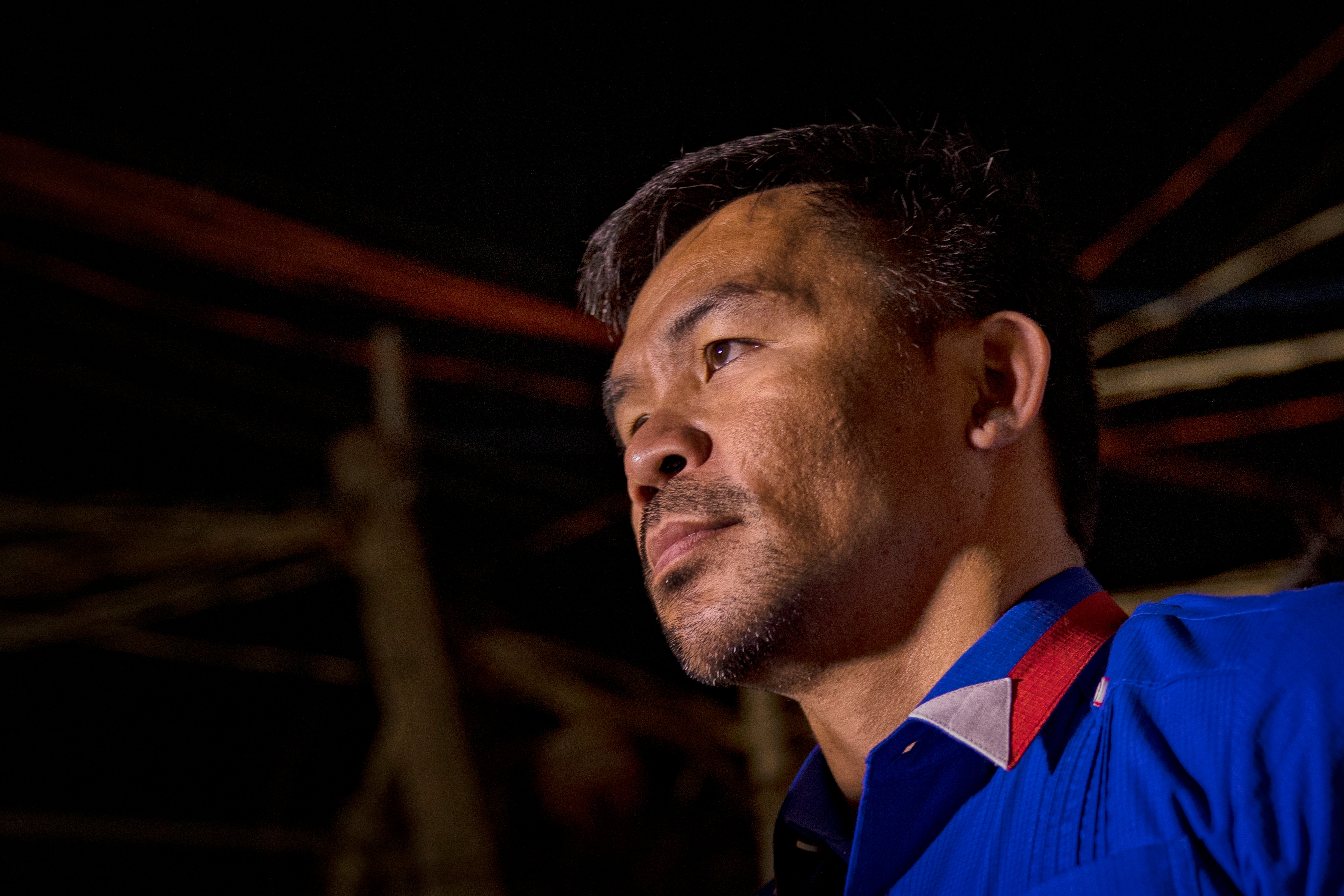 Pacquiao during his time as a senator in the Philippines