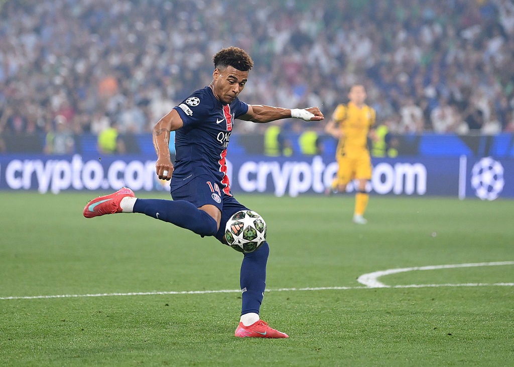 Desire Doue becomes just the third teenager to score in a Champions League final