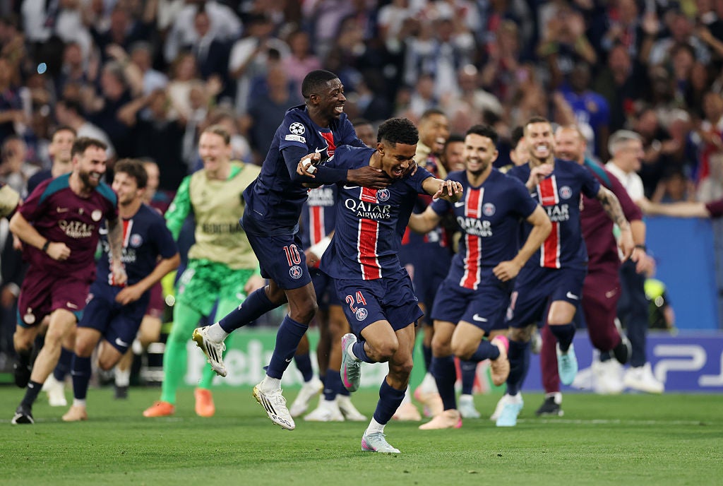 Senny Mayulu scores two minutes after coming on to write PSG’s name in the history books