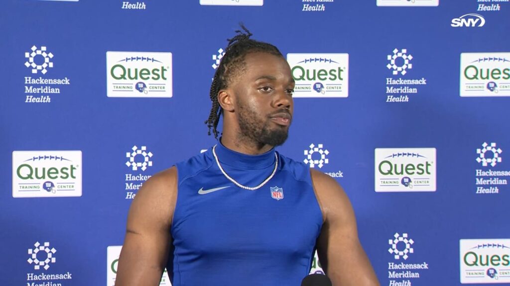 Giants CB Paulson Adebo 'doing great' with broken leg recovery, looks to bring a bit of 'everything' to defense