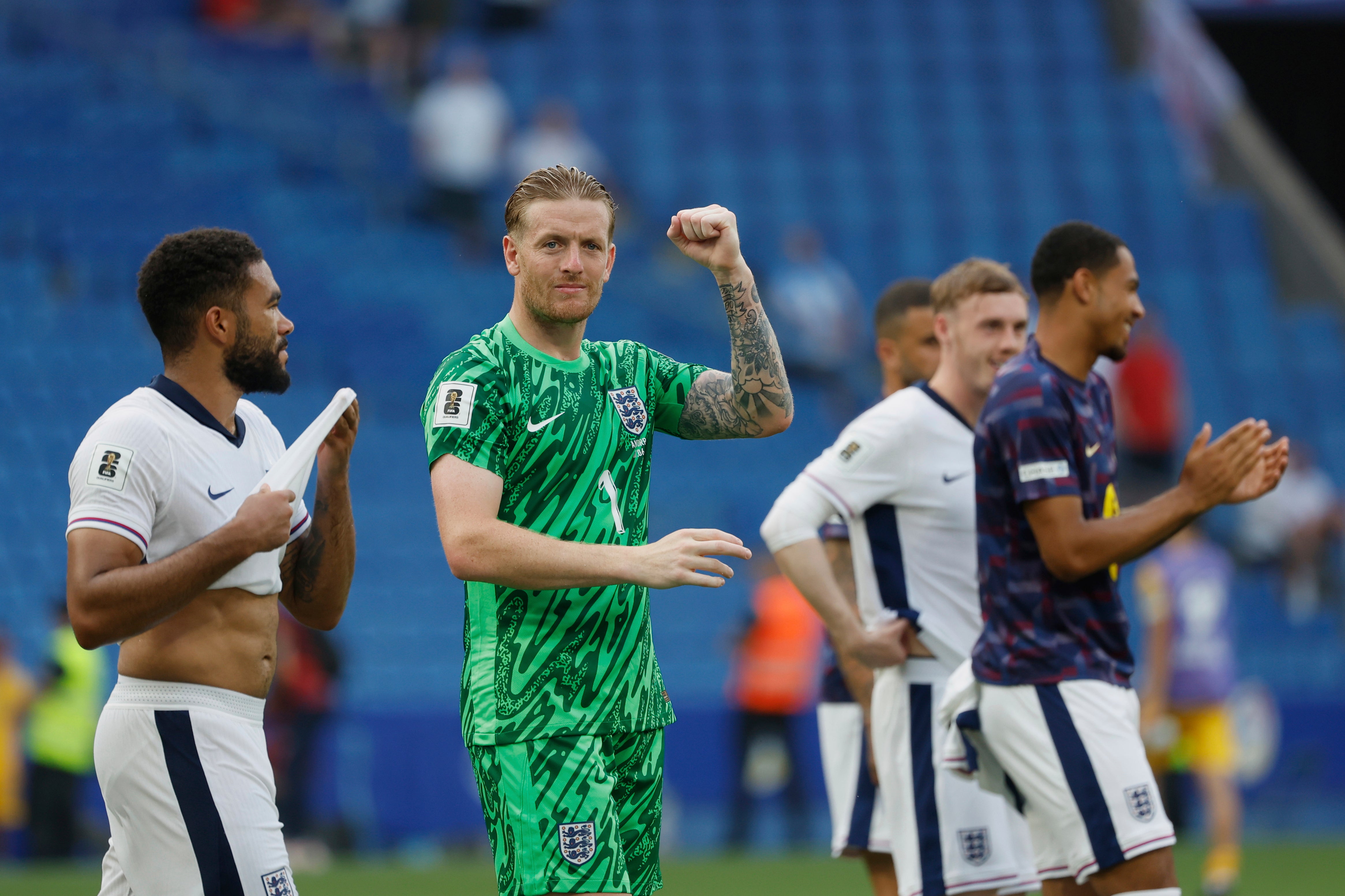 Jordan Pickford believes England's inexperienced defence can quickly learn to click and work together