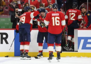 Matthew Tkachuk Hilariously Reacts To Brad Marchand's Big Goal