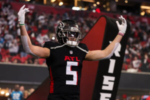 With a young QB and trade rumors swirling around other Falcons, this might be Drake London’s moment