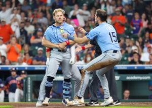 Rays’ Taylor Walls ejected after tapping on helmet, erupting at umpire in loss to Astros