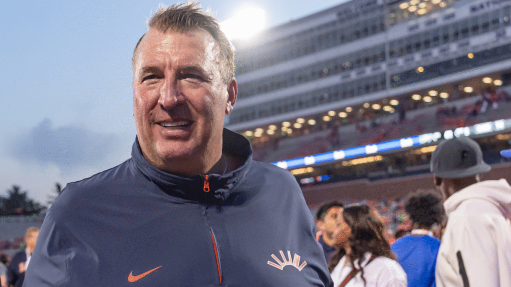 Bret Bielema clarifies remarks suggesting Georgia, Kirby Smart tampered with Illinois RB Josh McCray