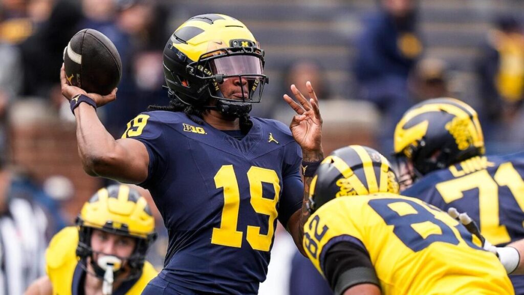Bryce Underwood living up to hype: Michigan’s ‘unique’ freshman QB making strong push to start in 2025