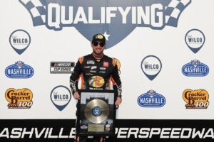 Chase Briscoe earns pole for Nashville Cup race as JGR sweeps front row