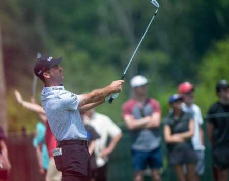 Denny McCarthy finds groove with putter, ties Thomas for best second round score