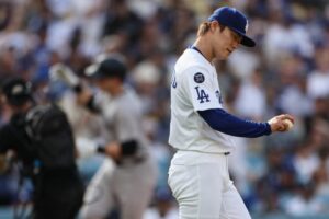 Yoshinobu Yamamoto runs into problems quickly as Yankees thwart Dodgers sweep