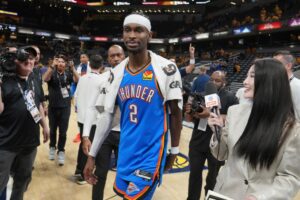 Gilgeous-Alexander blows up late as Thunder see off Indy to level NBA finals