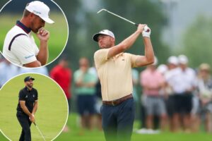 Sam Burns left standing atop the US Open leaderboard after second round