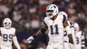 Micah Parsons arrives at team facility post-practice