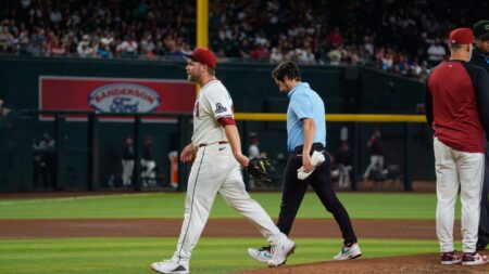 Diamondbacks ace Corbin Burnes leaves game against Nationals with elbow discomfort