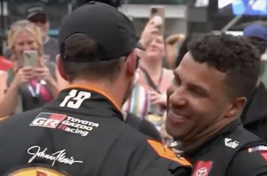 Video Of NASCAR Drivers Reacting To Bubba Wallace's Win Says Everything