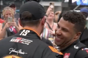 Video Of NASCAR Drivers Reacting To Bubba Wallace's Win Says Everything