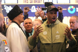 Dubois says he’s ‘the man’ and vows to take Usyk’s belts in rematch at Wembley