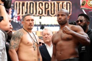 How do Oleksandr Usyk and Daniel Dubois’ weights compare to first fight?