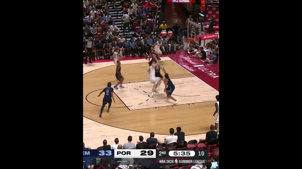 Yang Hansen Poster Dunk #nba #nbavideos #nbahighlights #nbanews #nbasummerleague #espn