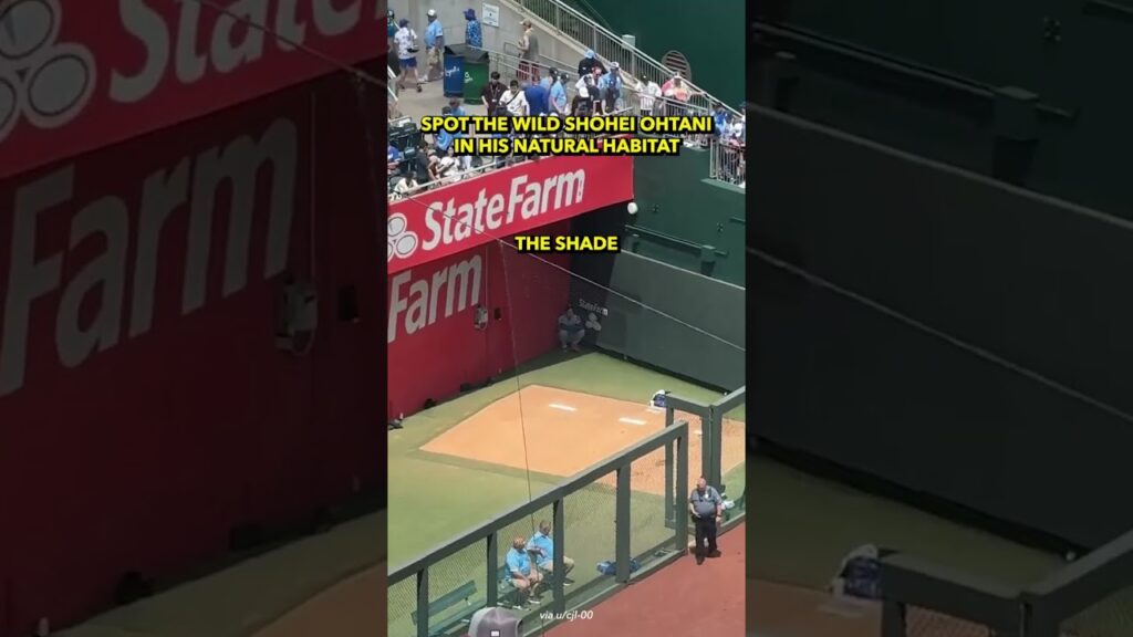 Shohei Ohtani Finds the Only Shade in Kansas City