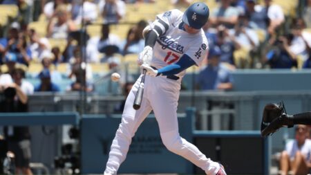Shohei Ohtani homers in fifth consecutive game, tying a Los Angeles Dodgers franchise record