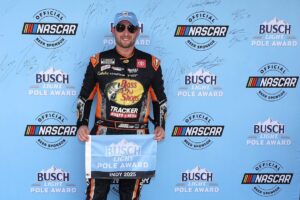 Chase Briscoe earns Brickyard 400 pole as Denny Hamlin wrecks hard