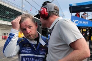 Kyle Larson admits mistake after taking Justin Allgaier out of Xfinity battle