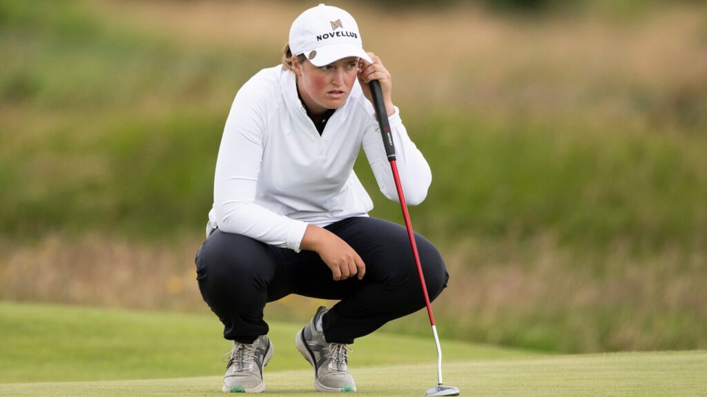 Lottie Woad keeps two-shot lead in bid to win pro debut at Women’s Scottish Open