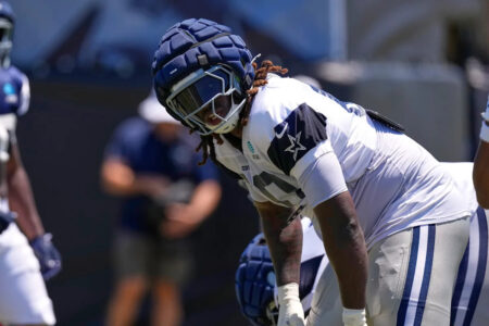 Cowboys LT Tyler Guyton reportedly has a bone fracture, does not have torn ACL as initially feared