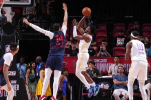 Bronny James generates excitement, but Clippers prevail over Lakers in Summer League