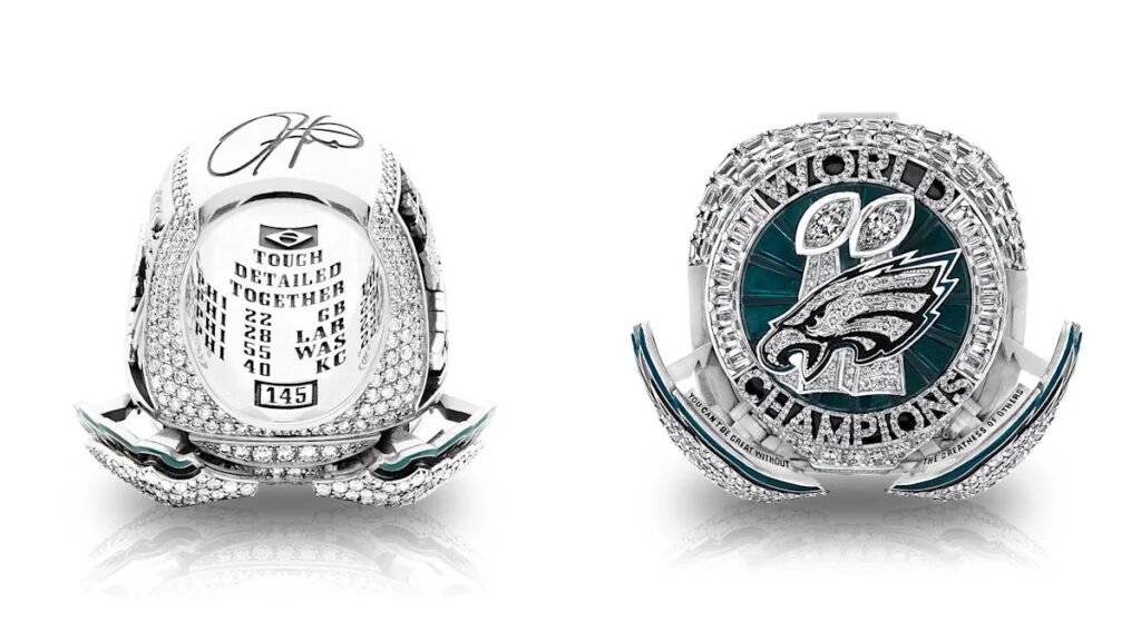 Philadelphia Eagles unveil Super Bowl LIX rings with retractable wings