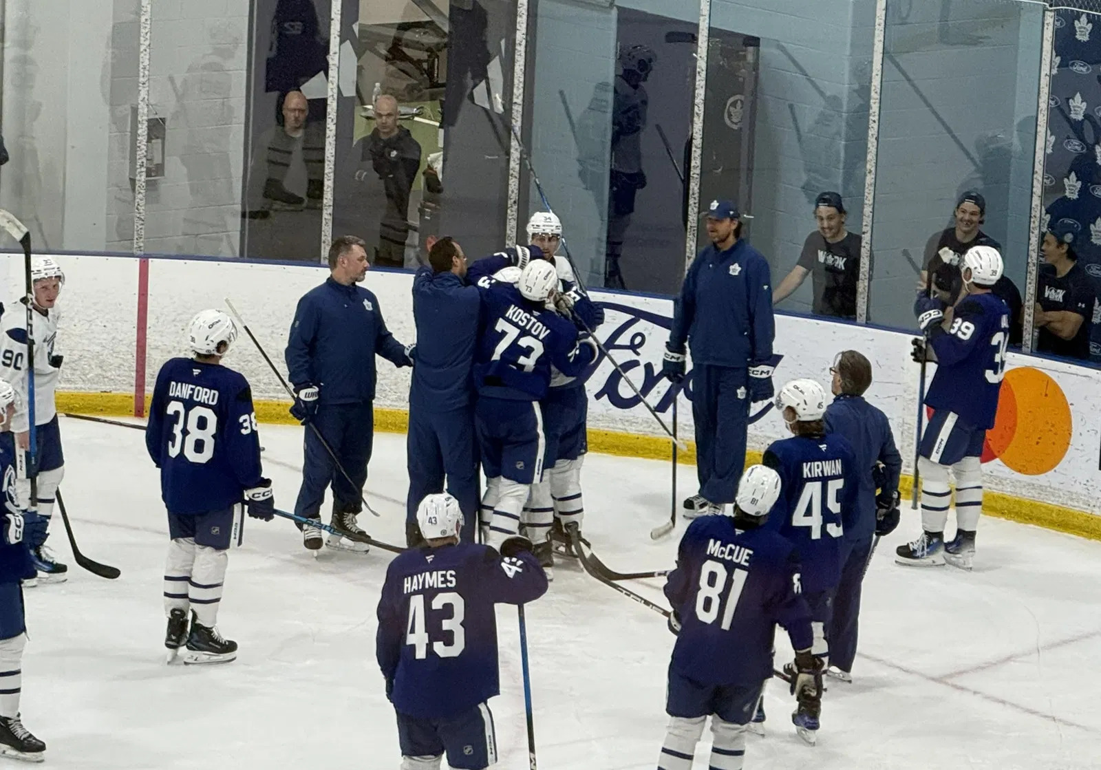 Fight Breaks Out at Maple Leafs Development Camp Between Matthew Hlacar and Rhett Parsons