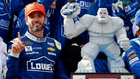 Best moments in track history, Jimmie Johnson wins