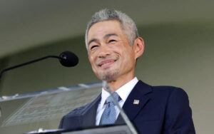 Ichiro cracks jokes, shares wisdom and calls out lone voter in National Baseball Hall of Fame speech