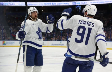 'They Look Like They're 24': Maple Leafs Prospects Inspired Watching Veterans Like Tavares, Tanev, And Laughton Train At Development Camp