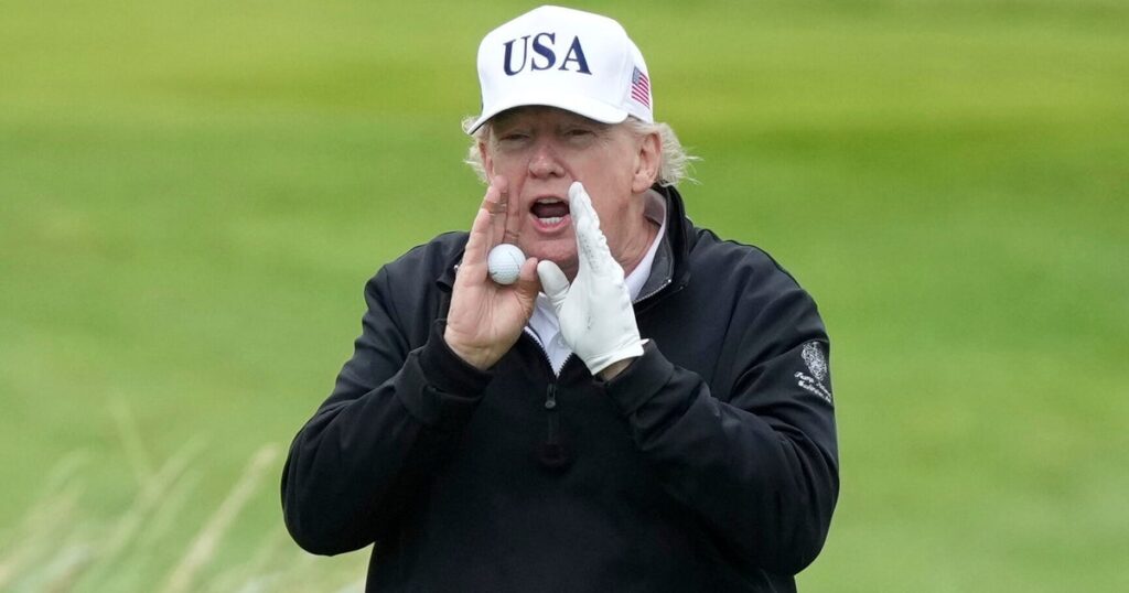 Critics Say Video Catches Donald Trump Cheating Like Hell In Golf Over Weekend