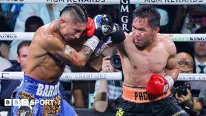 Manny Pacquiao draws comeback fight as Mario Barrios retains WBC welterweight title