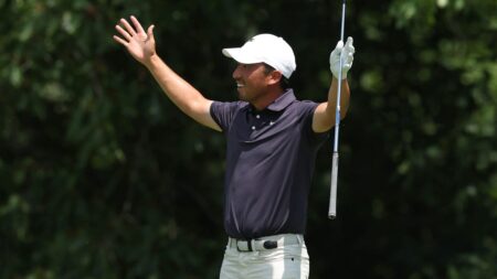 Doug Ghim has five hole outs, two for eagle